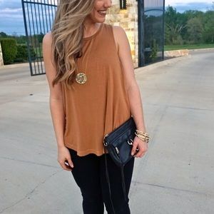 AEO Mustard Racerback Tank Top